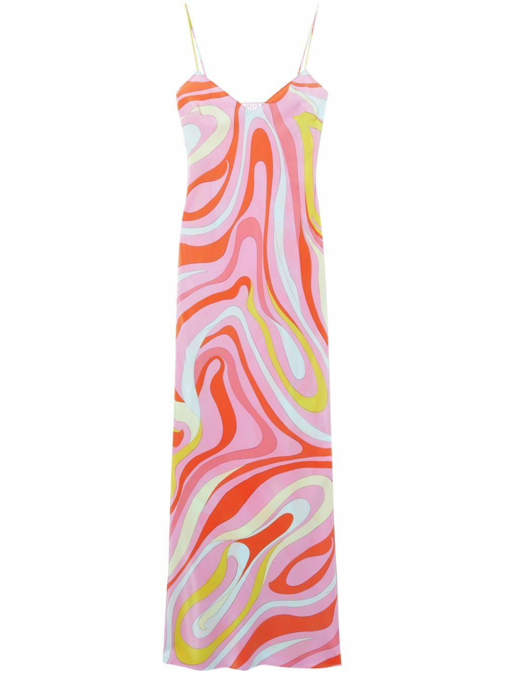 PUCCI Multicolour Marmo-Print Silk Maxi Dress Emilio Pucci PUCCI Multicolour Marmo-Print Silk Maxi Dress Emilio Pucci