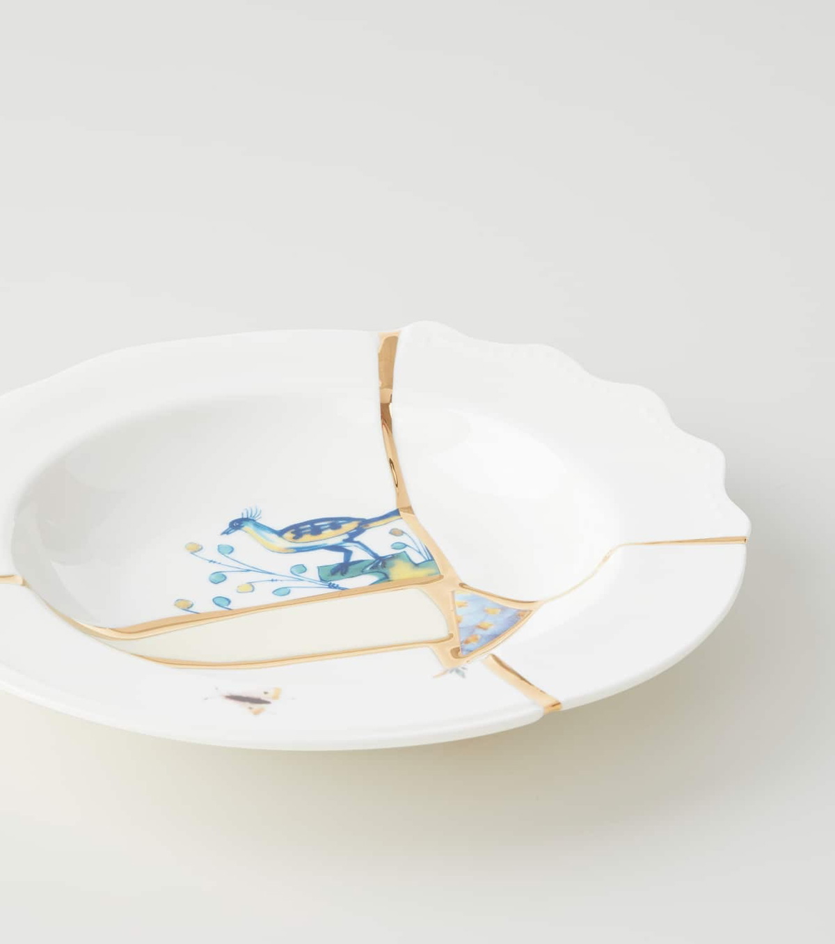 Seletti Kintsugi soup plate by Marcantonio Raimondi Malerba