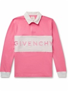 Givenchy - Logo-Embroidered Colour-Block Cotton-Jersey Polo Shirt - Pink