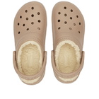 Crocs Classic Lined Clog in Mushroom/Bone