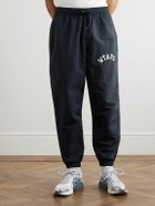 WTAPS - Straight-Leg Logo-Embroidered Nylon Trousers - Blue