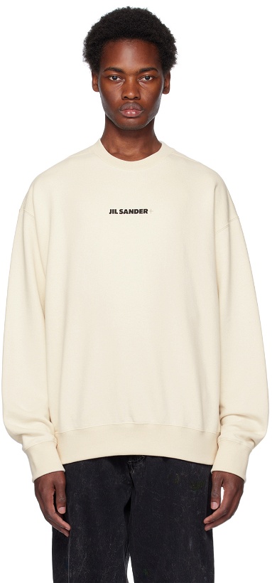 Photo: Jil Sander Off-White Printed Sweatshirt