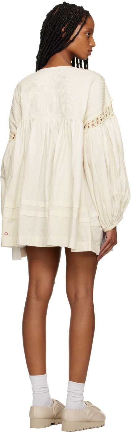 Story mfg. Off-White Mon Minidress