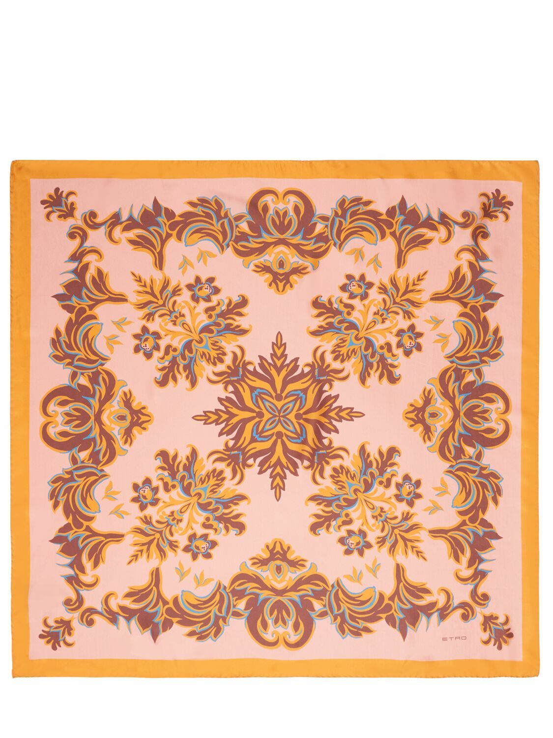 Foulard Carré Etro En Soie - Multicouleur, Style Bandana, Fait Main En Italie, Occasion