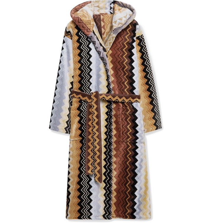 Photo: Missoni Home - Giacomo Cotton-Terry Hooded Robe - Brown