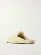 TEKLA - Auralee Two-Tone Shearling Slippers - Neutrals