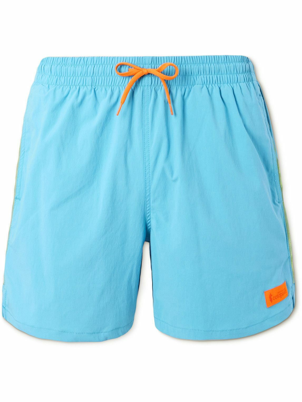 Cotopaxi - Brinco Straight-Leg Mid-Length Recycled Swim Shorts - Blue ...
