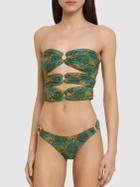 REINA OLGA Cage Strapless Bikini with Rings