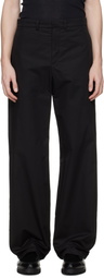 Rier Black Cotton Trousers