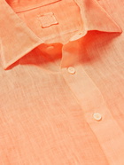 120% - Linen-Gauze Shirt - Orange