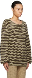 Isa Boulder Brown & Beige Peanut Sweater