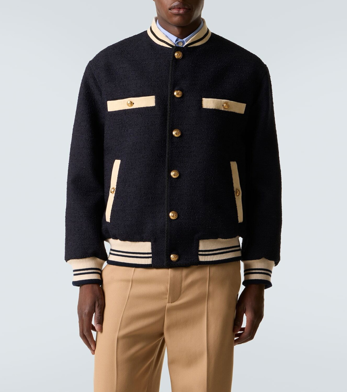 Valentino Tweed bomber jacket