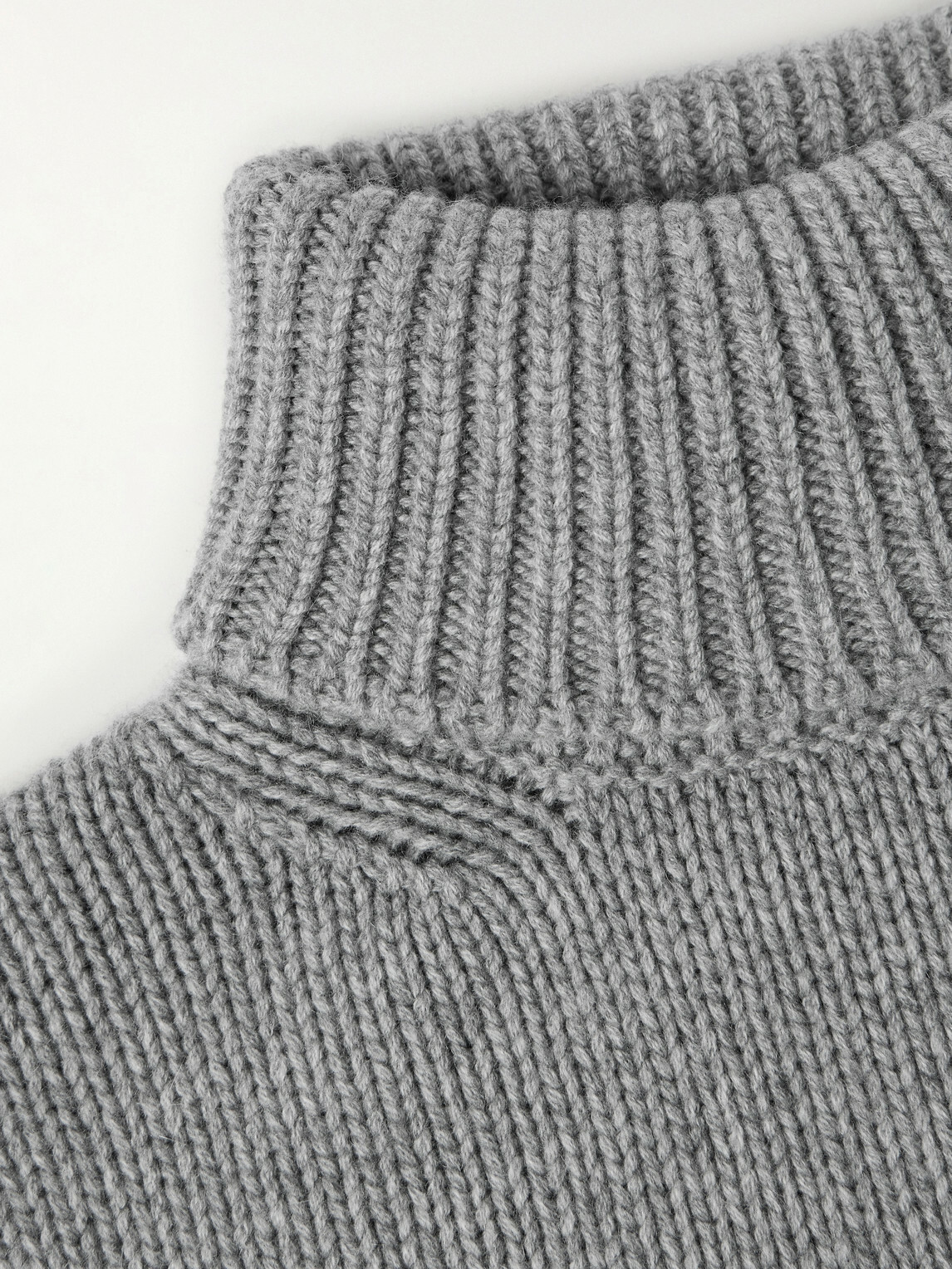 Anderson & Sheppard - Cashmere Rollneck Sweater - Gray
