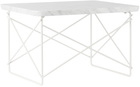 HERMAN MILLER White Eames Wire Base Low Table