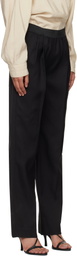 Loulou de Saison Black Takaroa LDS Elasticated Waistband Trousers