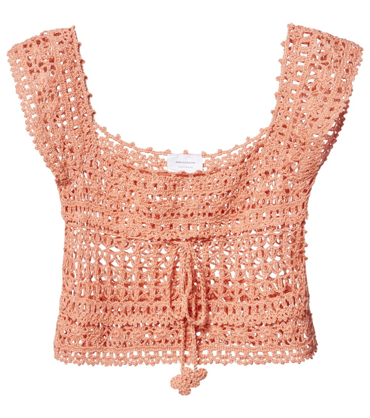 Photo: Anna Kosturova Deauville crochet cotton crop top