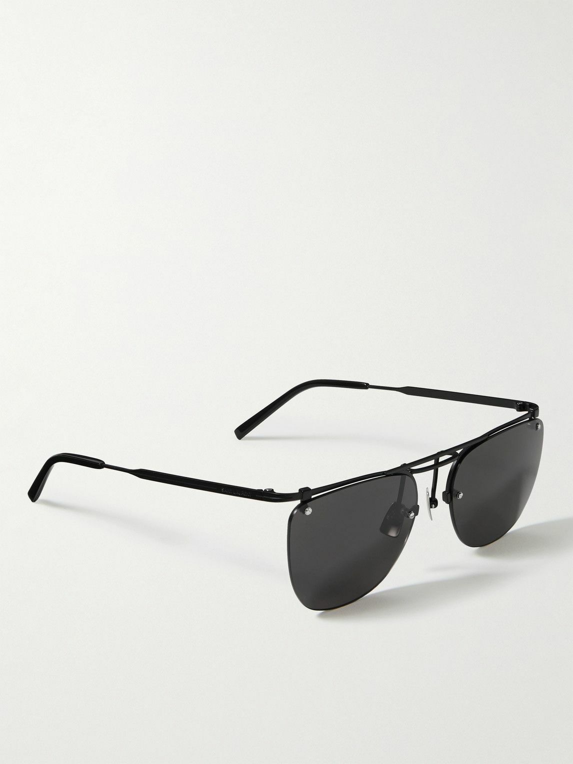SAINT LAURENT Rimless DFrame Metal Sunglasses Saint Laurent