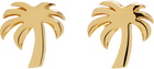 Palm Angels Gold Palm Earrings