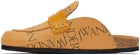 JW Anderson Tan Leather Print Loafers