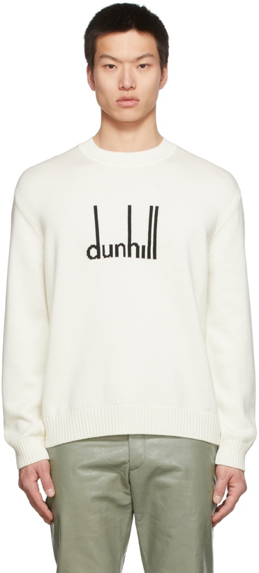 Photo: Dunhill Off-White Signature Logo Sweater