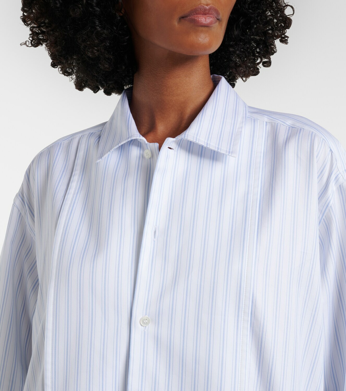 JW Anderson Striped cotton minidress