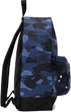 BAPE Blue Camo Medium Day Pack Backpack