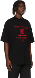 VETEMENTS Black Limited Edition 18+ Restricted T-Shirt