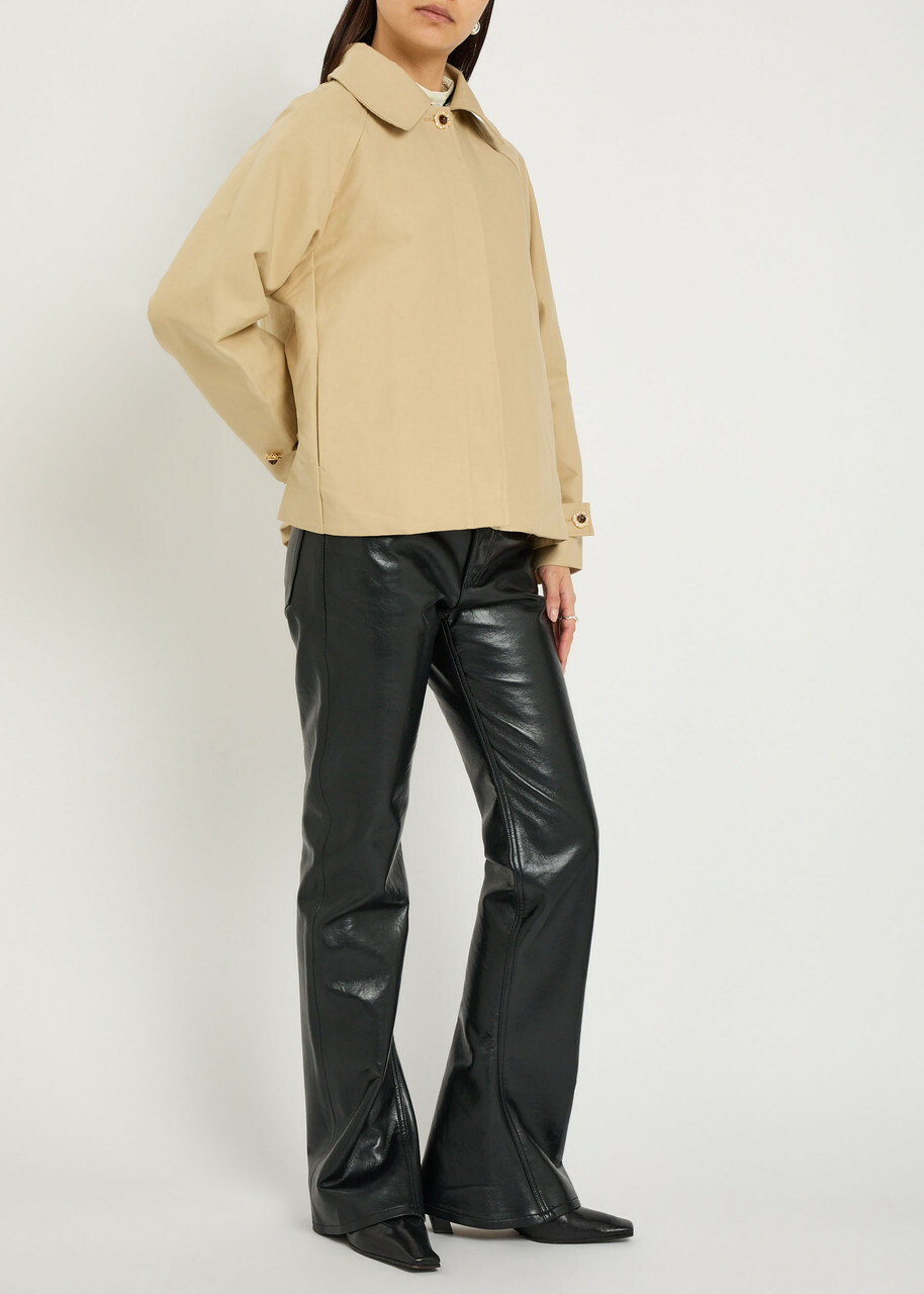 Sister Jane Galleria Hooded Cotton Jacket Tan
