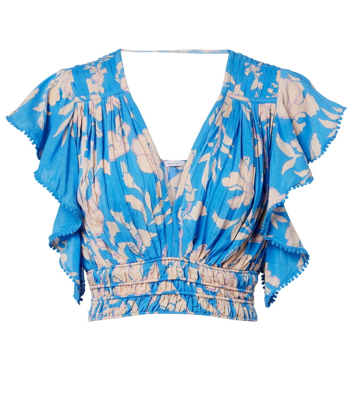 Photo: Poupette St Barth Pearl floral crop top