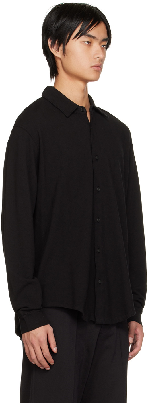 Lady White Co. Black Spread Collar Shirt