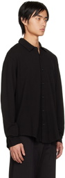 Lady White Co. Black Spread Collar Shirt