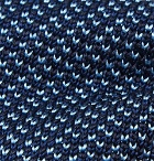 Dunhill - 6.5cm Knitted Mulberry Silk Tie - Men - Blue