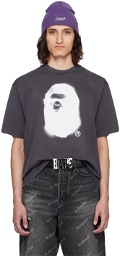 BAPE Gray Spray Ape Head T-Shirt