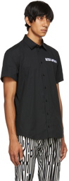 Moschino Black Symbols Logo Short Sleeve Shirt