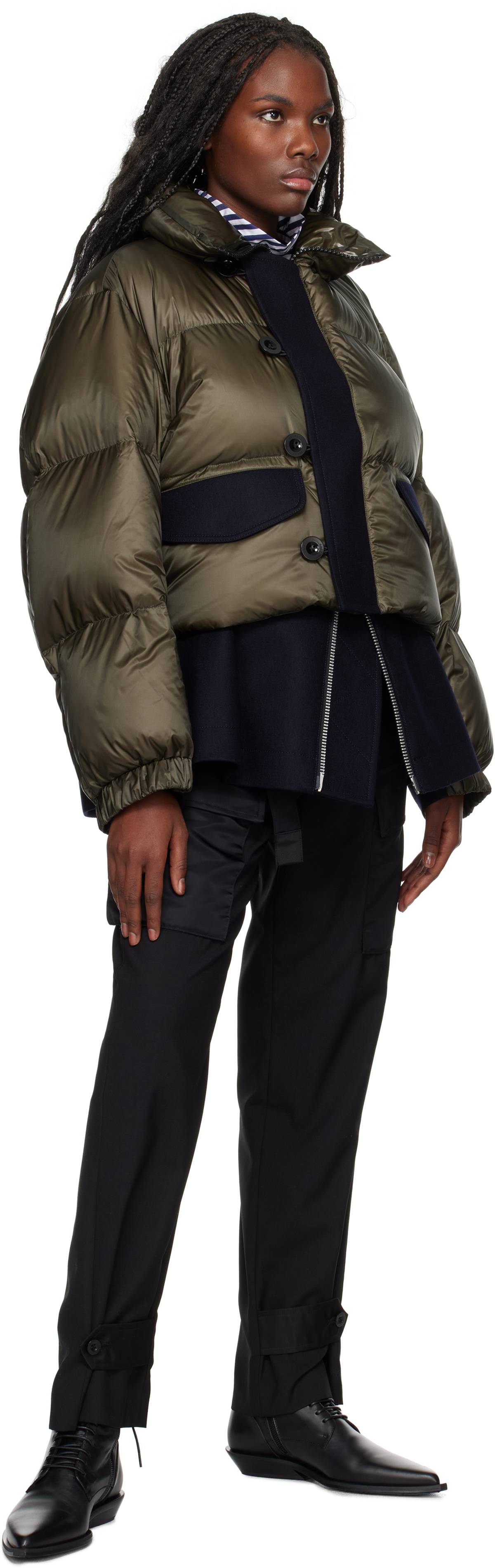 Sacai Puffer Vest Down Vest Down vest SCW-038 khaki 1