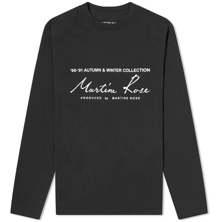 Photo: Martine Rose Long Sleeve Logo Print Tee
