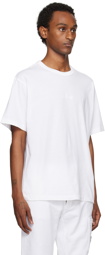 Stone Island White Embroidered T-Shirt