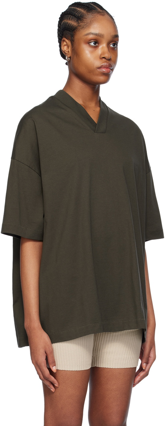 Fear of God ESSENTIALS Gray V-Neck T-Shirt Fear Of God
