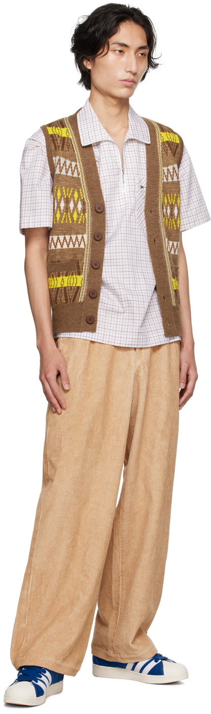 Wales Bonner Brown Freedom Vest