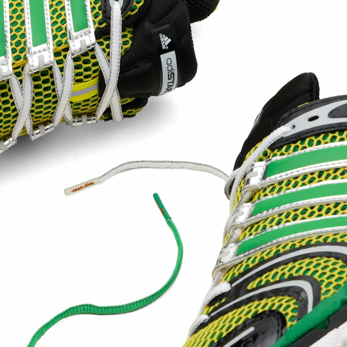 Adidas Men's x Jah Jah Adistar Control 5 Sneaker in Yellow/Core Black/Silver