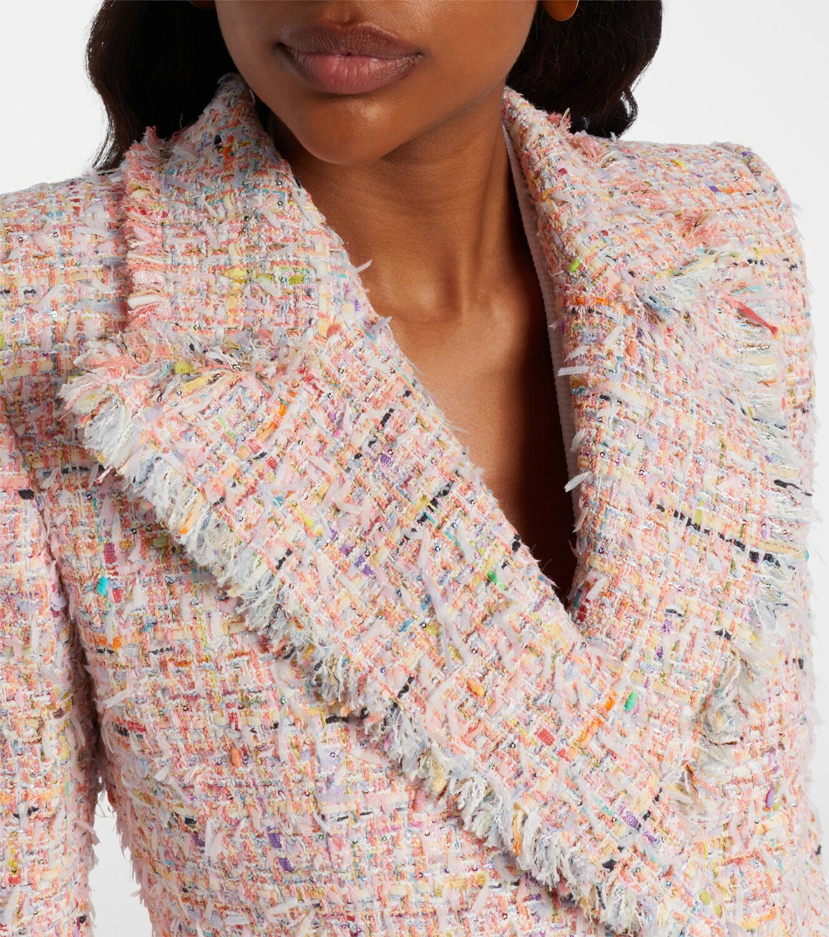 Balmain Double-breasted tweed jacket