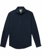 Brunello Cucinelli - Cotton and Cashmere-Blend Twill Shirt - Blue