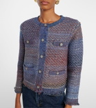 Veronica Beard Fringed cotton-blend cardigan