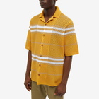 Burberry Men's Short Sleeve Malet Vacation Shirt in Marigold