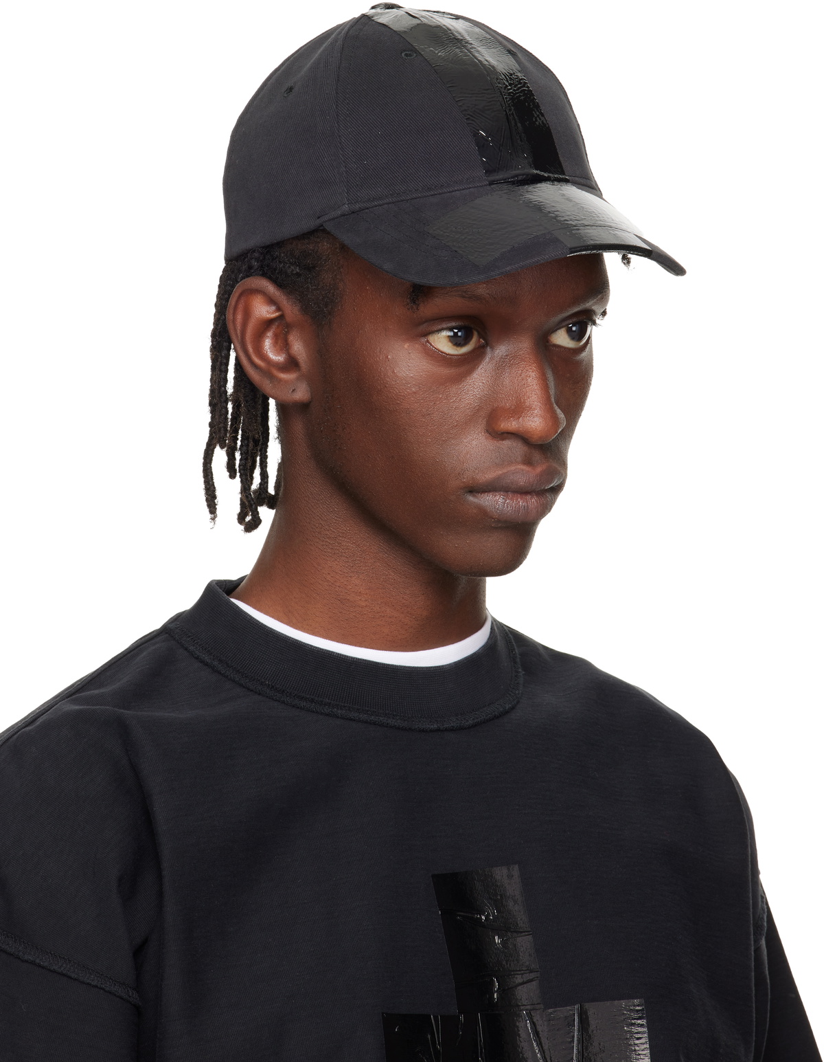 VETEMENTS キャップ VETEMENTS Black Taped Cap Vetements