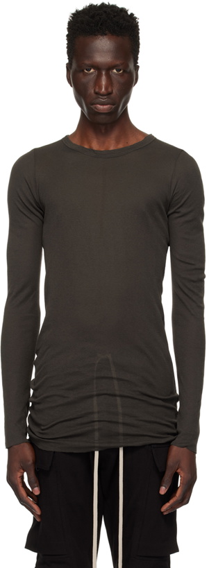 Photo: Rick Owens Gray Porterville Rib Long Sleeve T-Shirt