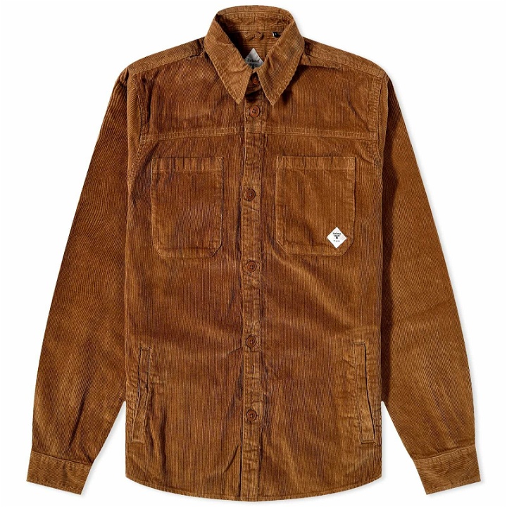 Photo: Barbour Men's Beacon Chunky Cord Overshirt in Beige