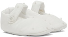 Bonpoint Baby White Silk Lilibee Pre-Walkers