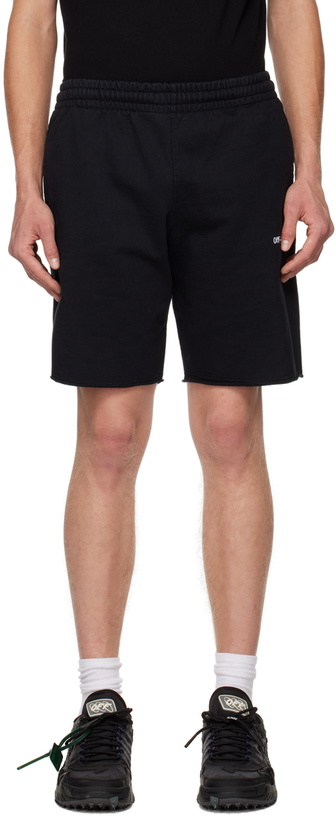 Photo: Off-White Black Helvetica Shorts