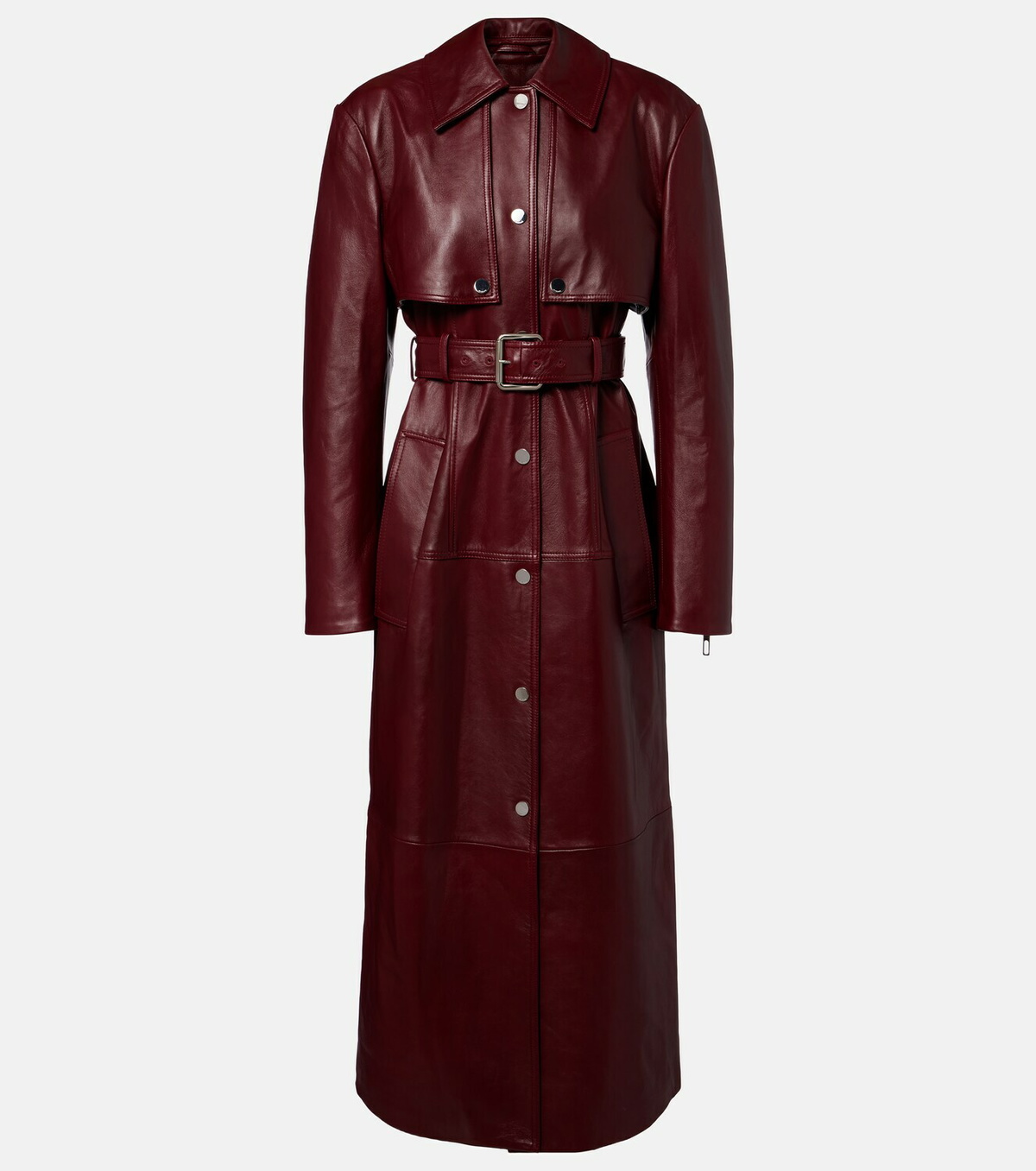 Sportmax Paste leather trench coat